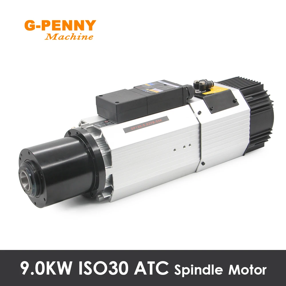 G-Penny 9.0KW ATC ISO30 220v/380v Air cooled spindle motor 800Hz 24000rpm Automatic Tool Change wood working spindle motor