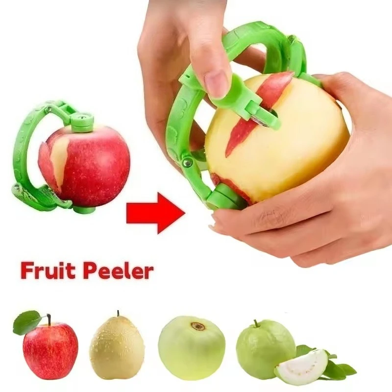 

2-in-1 Handheld Fruit Peeler & Spiralizer | Rotating Tool for Apple Pear | Kitchen Gadget & Gift Idea Vegetable Peeling Machine