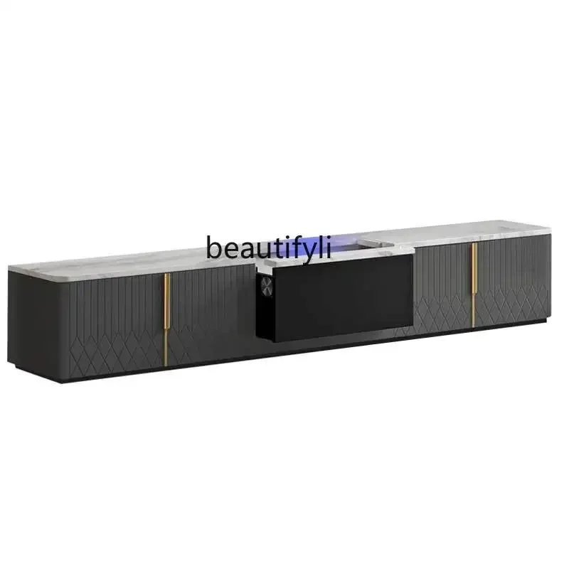 TV Floor Cabinet Electric Smart Retractable Tray Automatic Front and Rear Projector Machine Cabinet