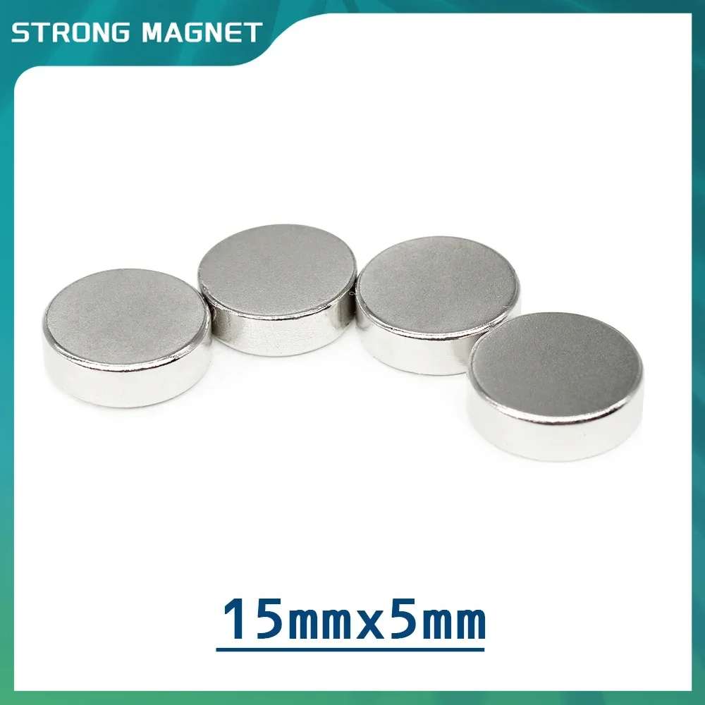 5/10/20PCS 15x5mm Round Powerful Strong Magnetic Magnets 15mm X 5mm Permanent Neodymium Magnet Disc Search Magnet