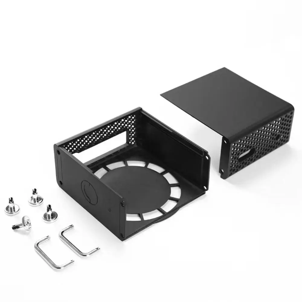 Dustproof Protective Case Heat Dissipation Anti-scratch Computer Shell Protector ABS Vertical Stand for Mac Mini M4/M4 Pro 2024