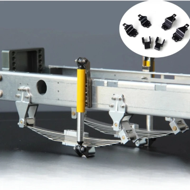 1 zestaw metalowych uszu do podnoszenia z płytą stalową zawieszenia do 1/14 Tamiya RC Truck Scania BENZ VOLVO MAN Diy Parts