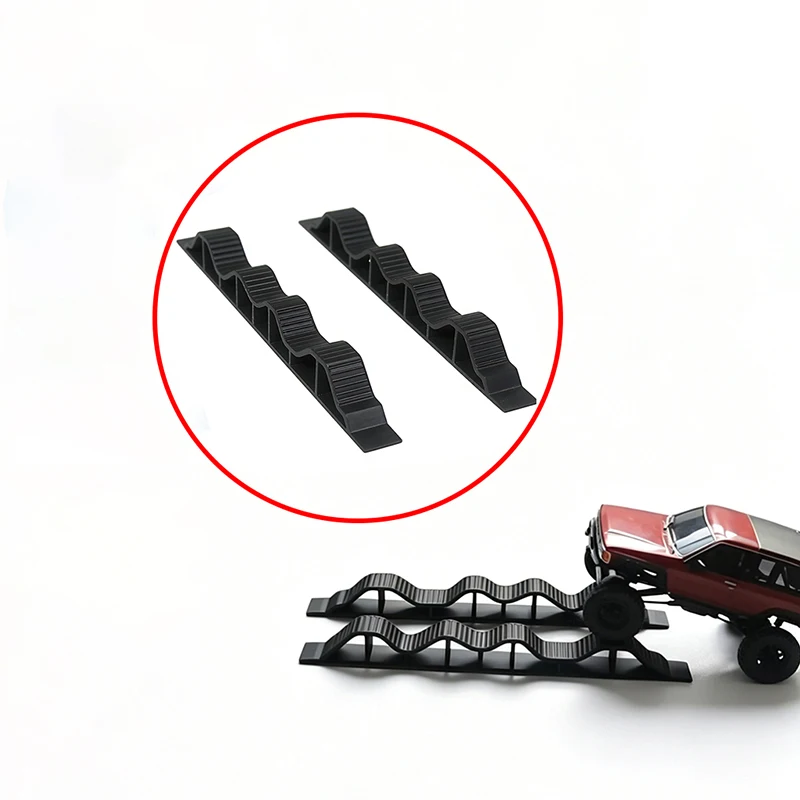 2PCS Wave Single Side Bridge For RC Crawler Car Obstacle Terrain Ramp Climbing Roadblock Course Training Track Accessory