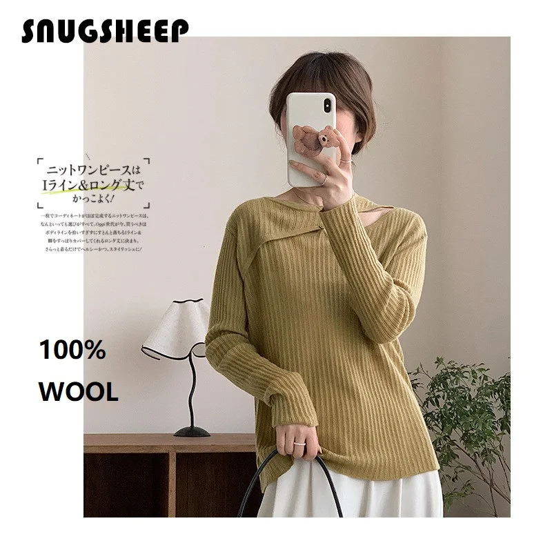 

designer hollow women sweater womens fashion pullover brown top autumn clothes long sleeve korean luxury woman knit aesthetic