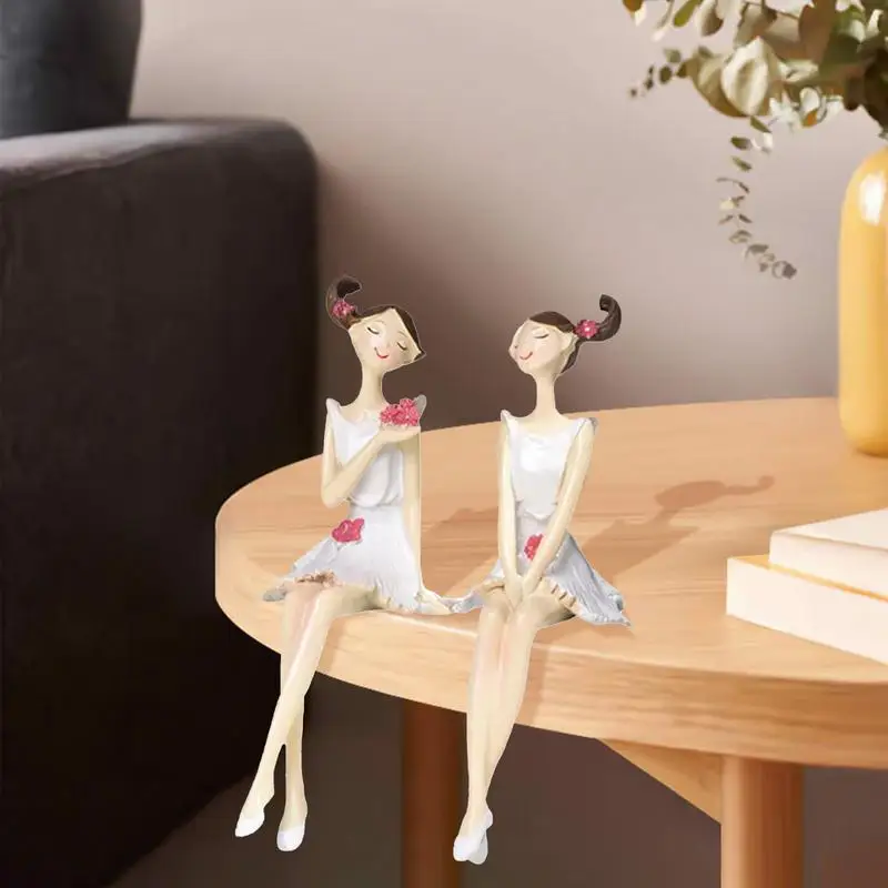 

Статуэтки для девушек, декор для стола, статуэтки из смолы для творчества, 2 предмета, декор для стола для девушек, эстетические статуэтки, украшения, элегантные