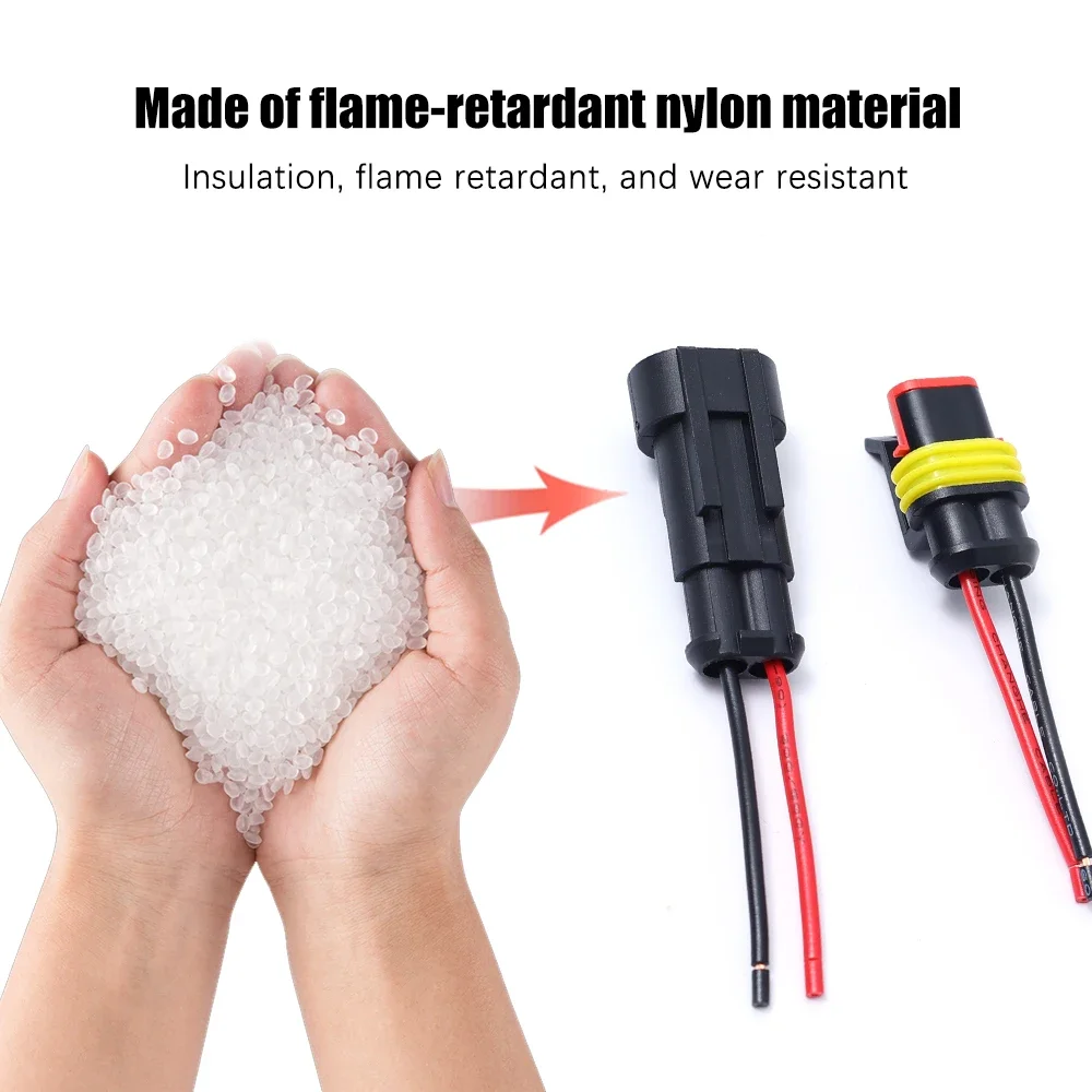 2-контактный водонепроницаемый разъем, электрический разъем с проводом, подходит для автомобилей, кораблей, автомобильных проводов, электрические разъемы, вилка