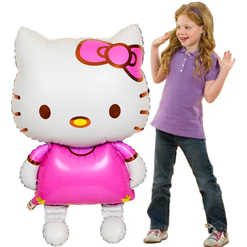 114 см шары из алюминиевой фольги Hello Kitty 3D трехмерные большие шары для детей и взрослых украшения для свадьбы и дня рождения товары