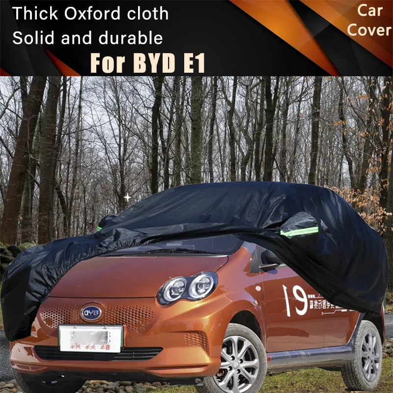

For BYD E1 Car Full Outer Covers Outdoor Waterproof Dustproof Sun Rain Snow Protection Exterior Car Accessories