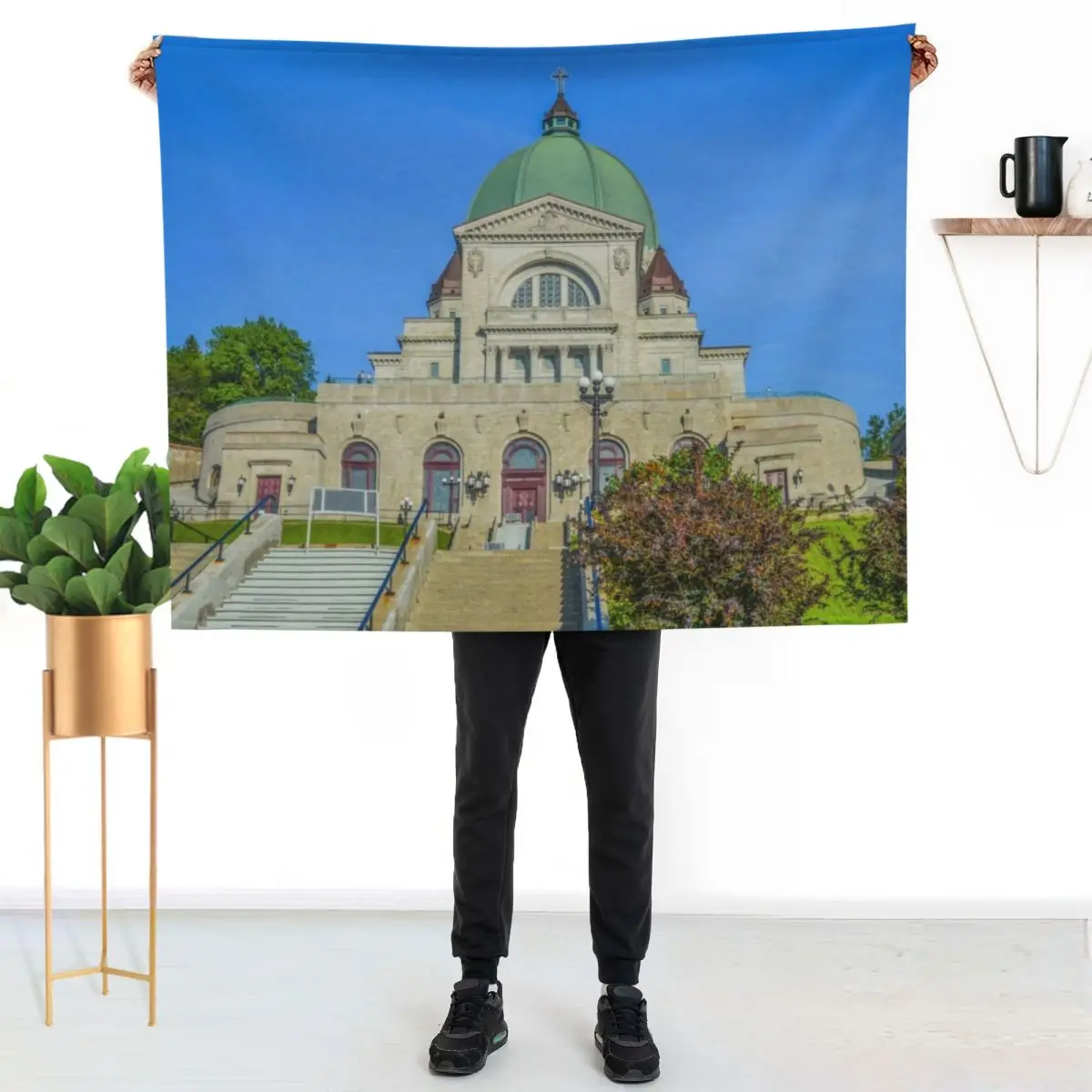 Saint Joseph Oratory Montreal Canada Throw Blanket Furry for winter Sofas Decoratives Blankets For Bed For Sofa Thin Blankets