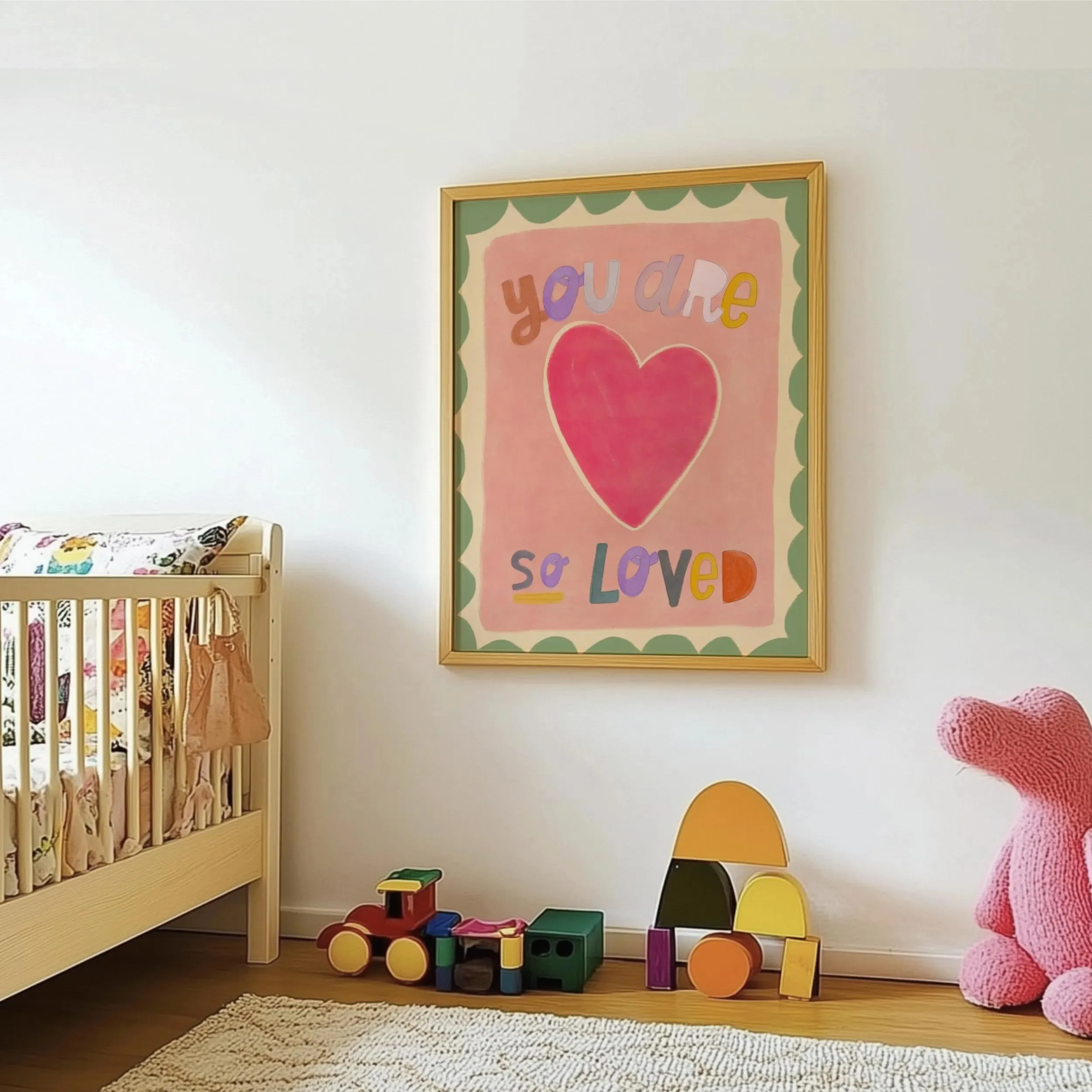 You Are So Fond Love Nursery C - Kids Educational Poster ulasan dan harga