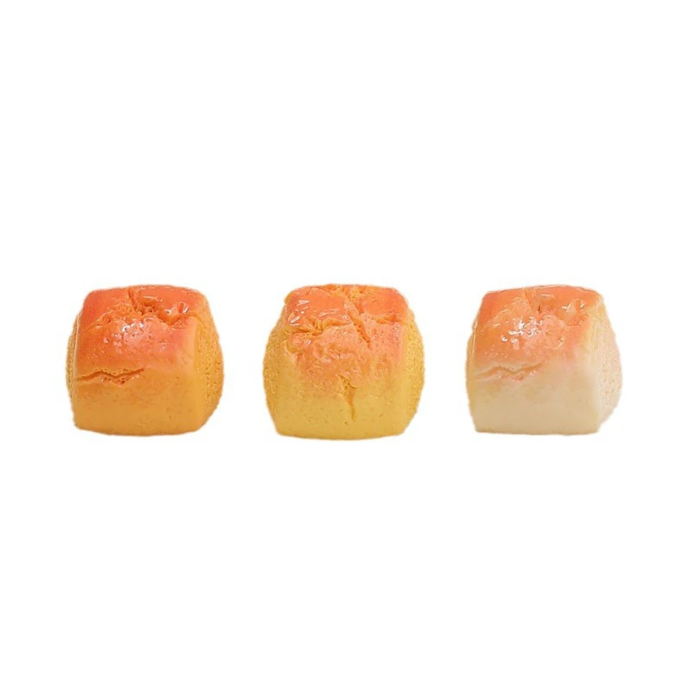 5PCS Shiny Roasted Mantou Series Resin Flatback Cabochons For Hairpin Scrapbooking DIY Jewelry Craft Decoration Accessories