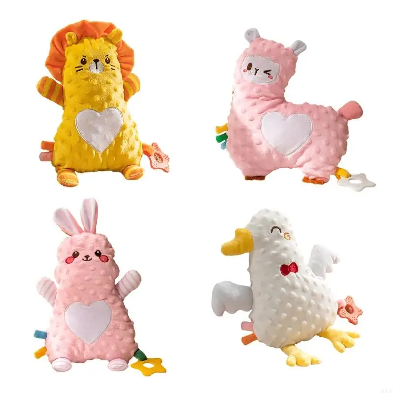 

W3JF Baby Plush Stuffed Animal Soft Towel Toy For Infant Comfort And Teething Relief