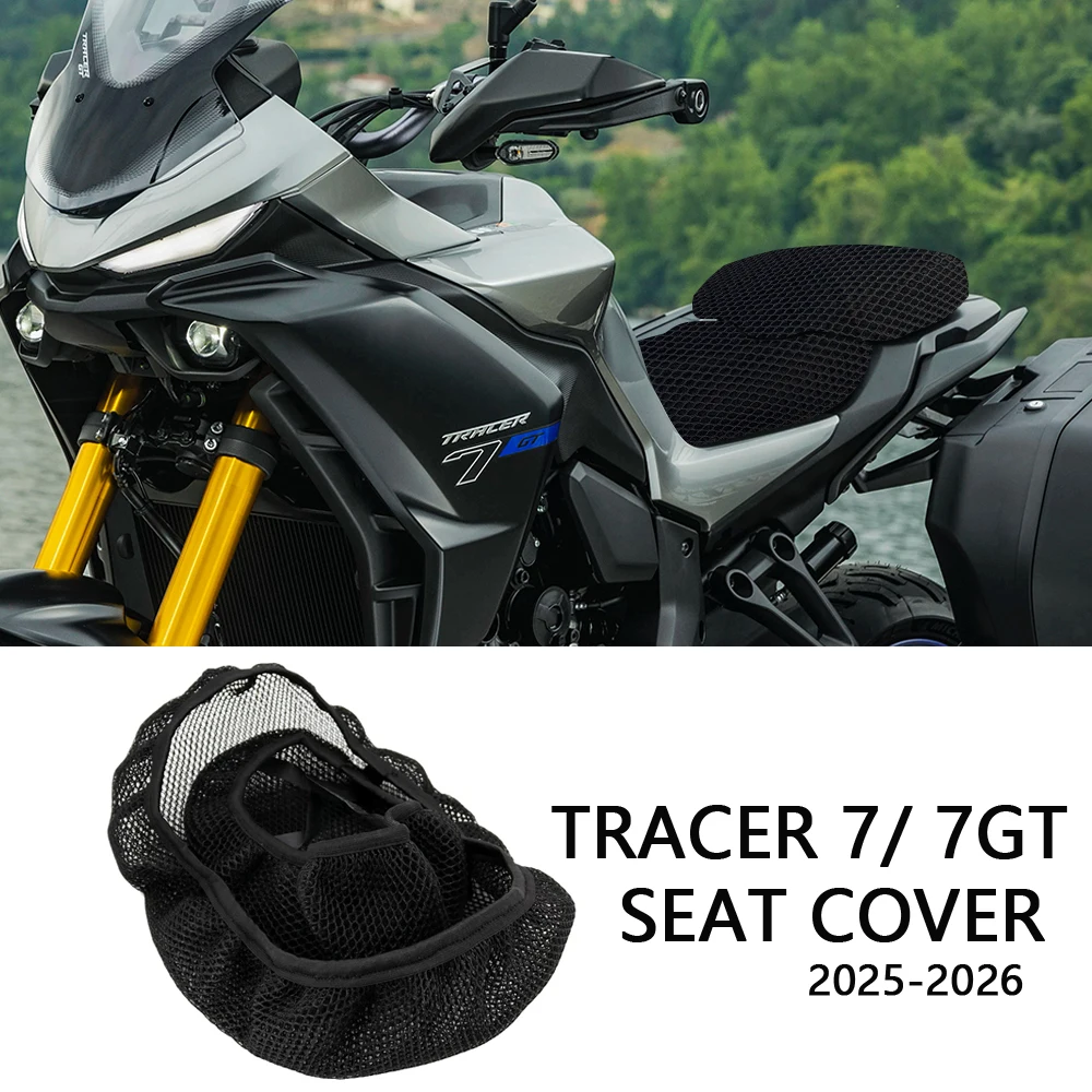 

2025 Tracer 7 / 7GT Seat Cover Motorcycle 3D Airflow Seat Cover For YAMAHA TRACER 7 GT 3D Honeycomb Mesh Seat Cover