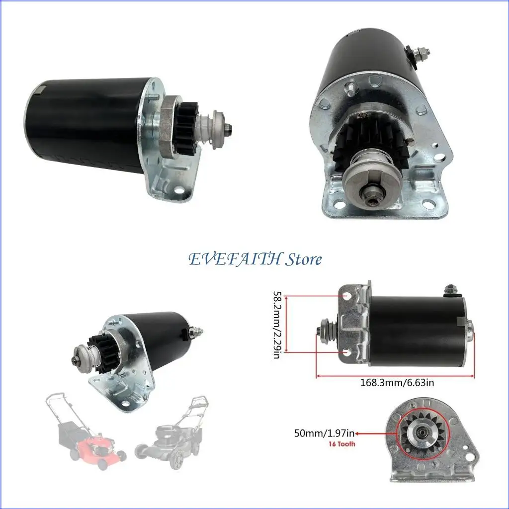 124B Industrial Grass Cutter Starter Replaces 391423 Lawn Mower Starter Motor Plastic