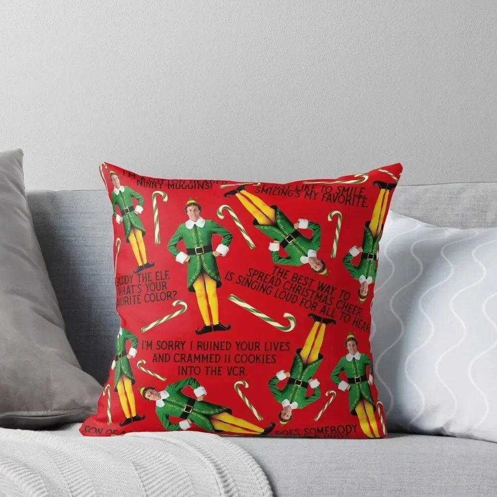 

Buddy the Elf Print Throw Pillow Luxury Sofa Cushions Luxury Pillow Case luxury sofa pillows pillow