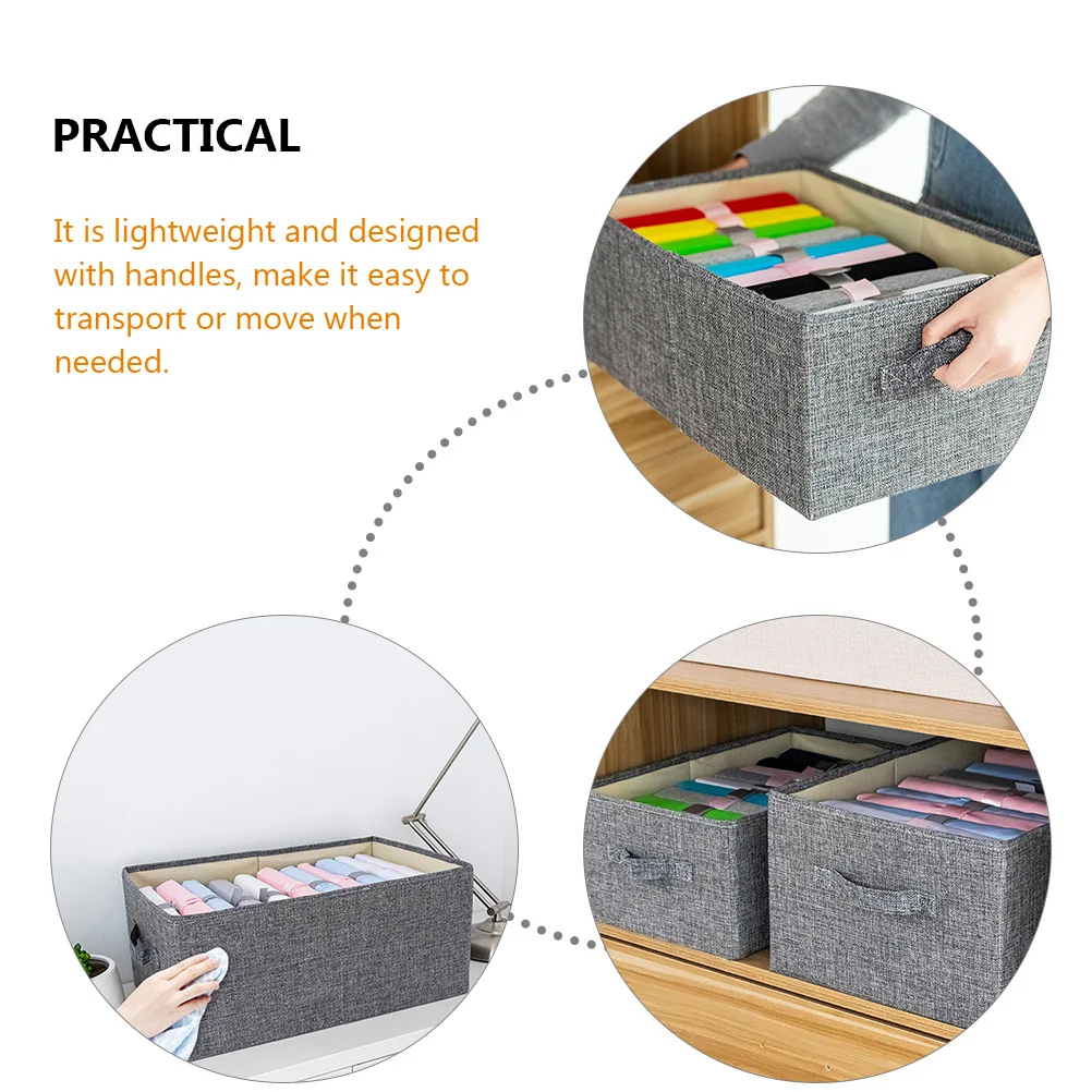 

3Pcs Large Storage Baskets with Handles Clothes Organizer for Closet Bedding Storage Cubes Organizing Basket Organizing Bins