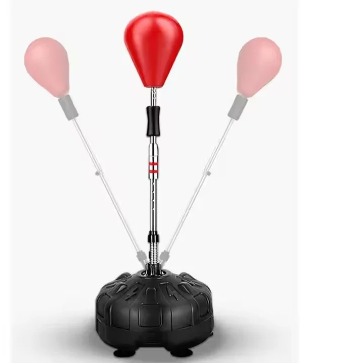 Height Adjustable Solid Boxing Reflex Training Punching Bag Large Base Speed Ball With Suction Cup Strength Training