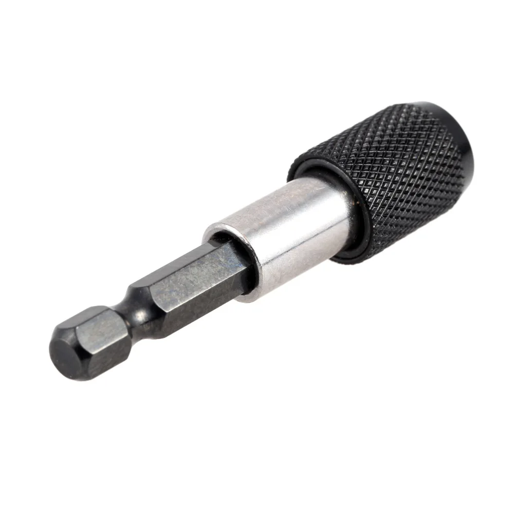 6.35mm 1/4 Hex Shank Quick Release Electric Drill Magnetic Screwdriver Bit Holder 60mm Quick Change Shank Tool