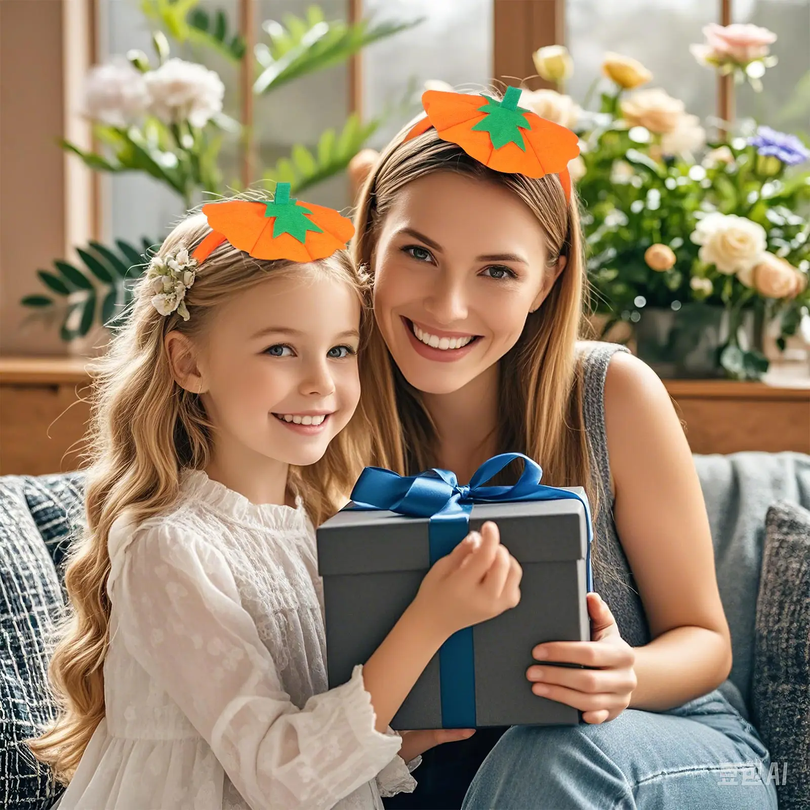 

Повязка на голову с тыквой, оранжевый аксессуар для костюма на Хэллоуин, легкая удобная повязка для волос для вечеринки, косплея, новинка на Хэллоуин