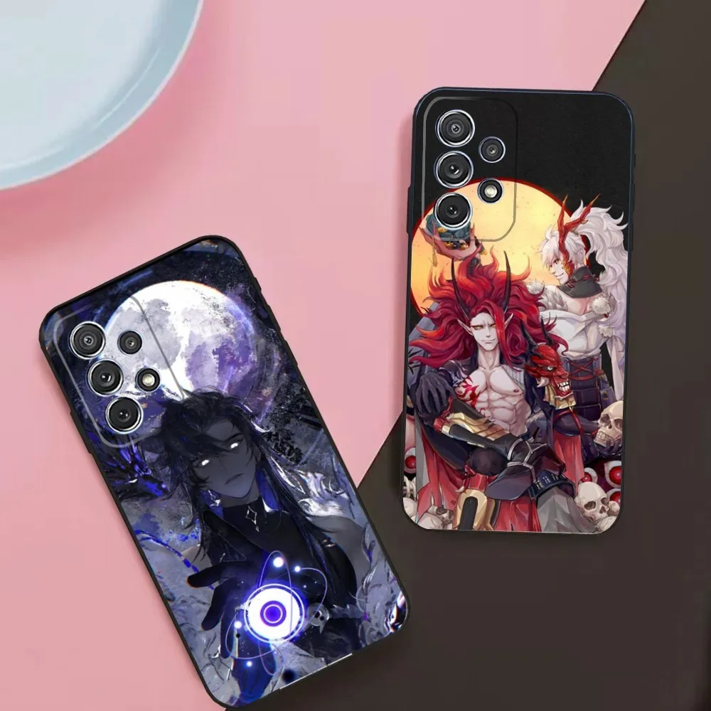 Game Onmyoji Phone Case For Samsung Galaxy A13,A21s,A22,A31,A32,A52,A53,A71,A80,A91 Soft Black Phone Cover