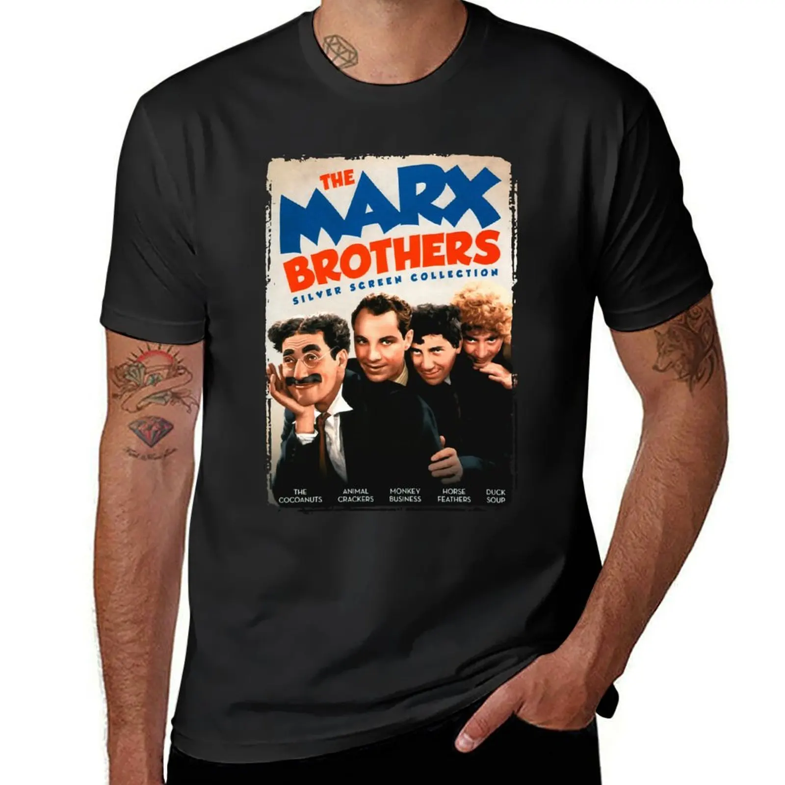 

silver screen collection T-Shirt summer 2025 hippie clothes oversized graphic tee clothing for men