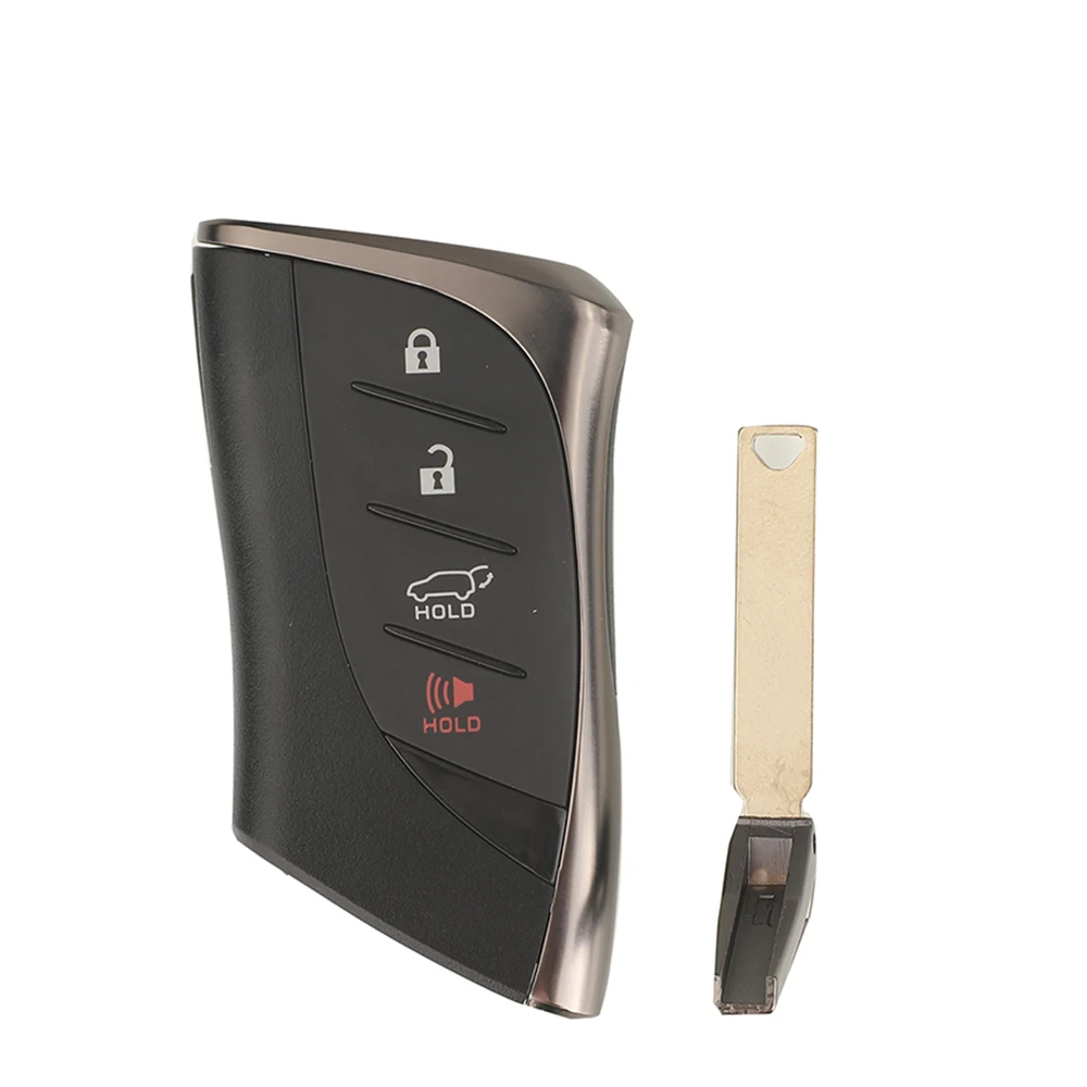 Jingyuqin 4-кнопочный чехол с дистанционным управлением для смарт-ключателя автомобиля для Lexus LX600 NX250 NX350 LS500 NX F LX RX UX GX Сменный брелок
