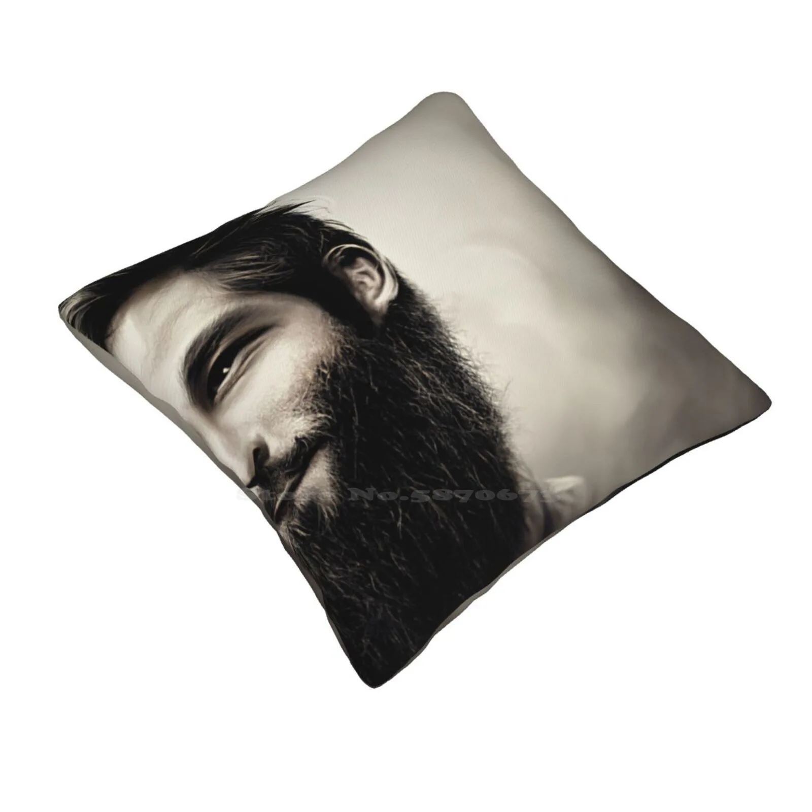 Rock The Beard Soft Comfortable Pillowcase Man Handsome Boy Beard Smile Face Facial Hair Wear It Long Big Bushy