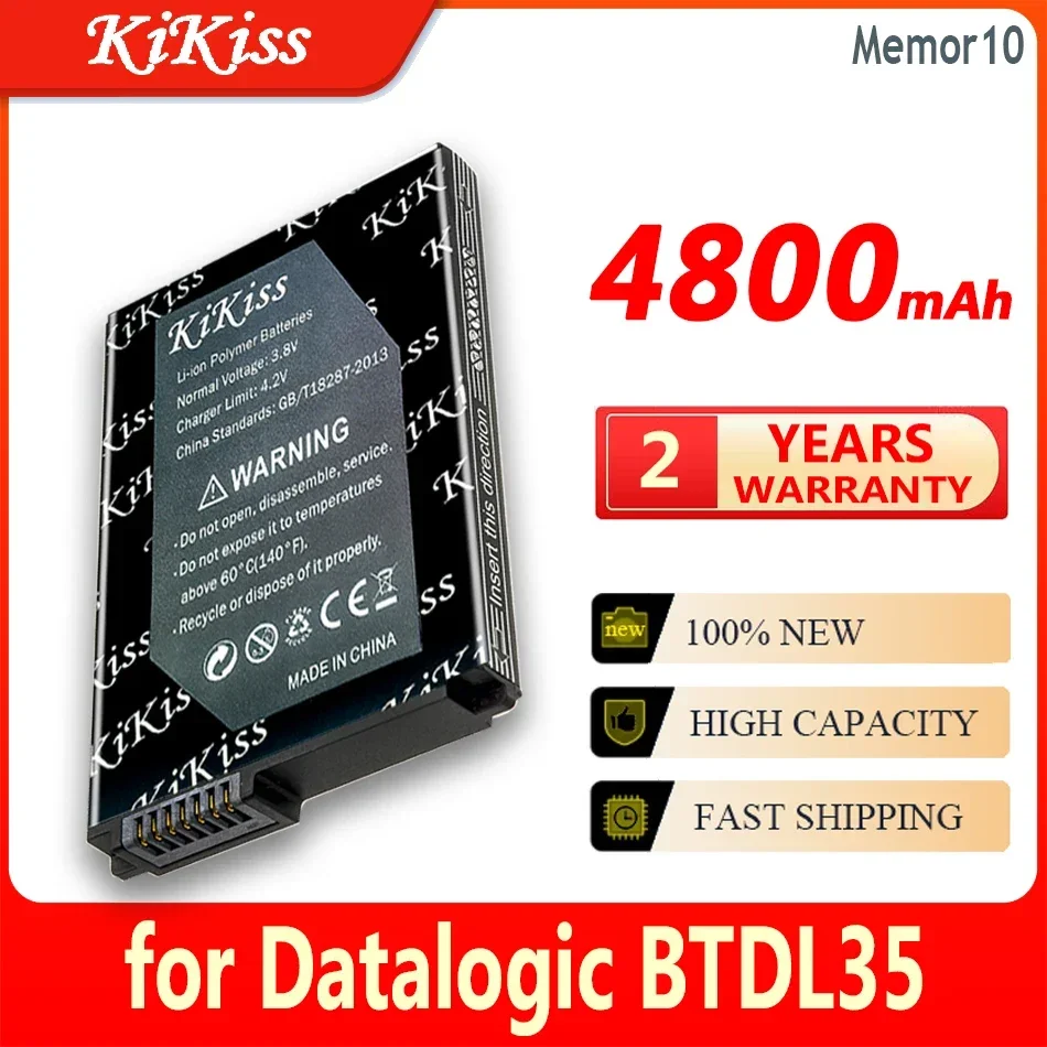 

KiKiss Battery Memor10 4800mAh for Datalogic BTDL35 Memor 10 High Capacity Bateria