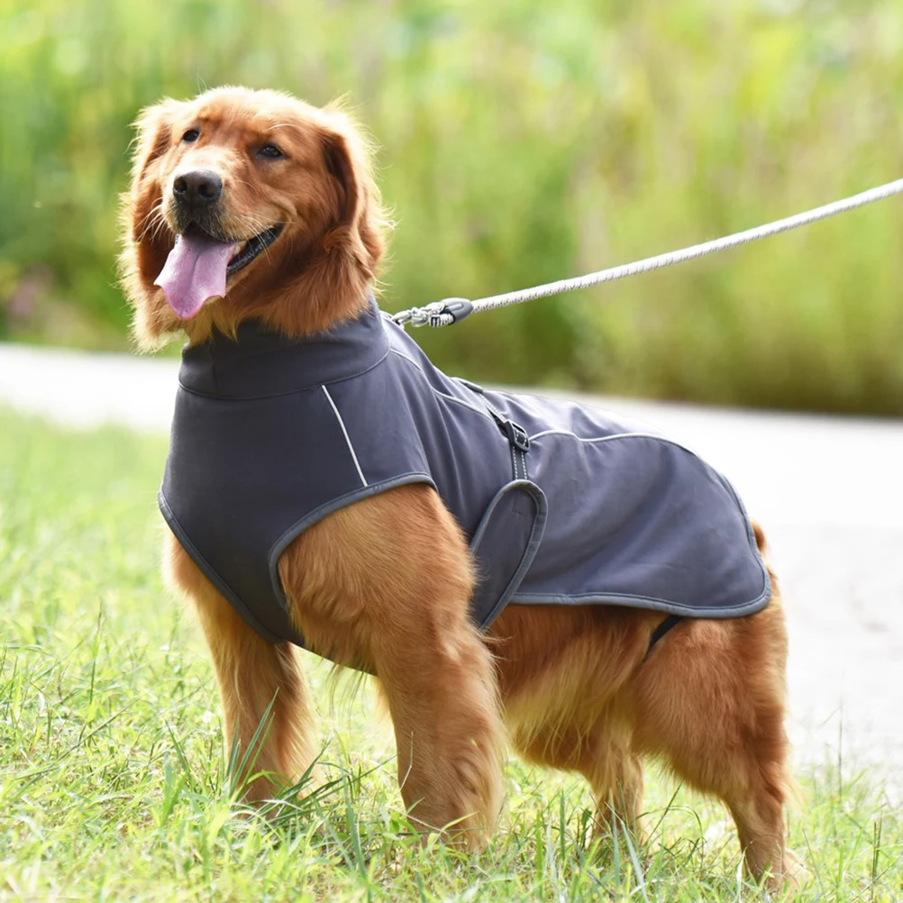 

Warm Pet Clothing Dog Outdoor Jacket Rain for Dogs Raincoat Dog's Clothes Polyester