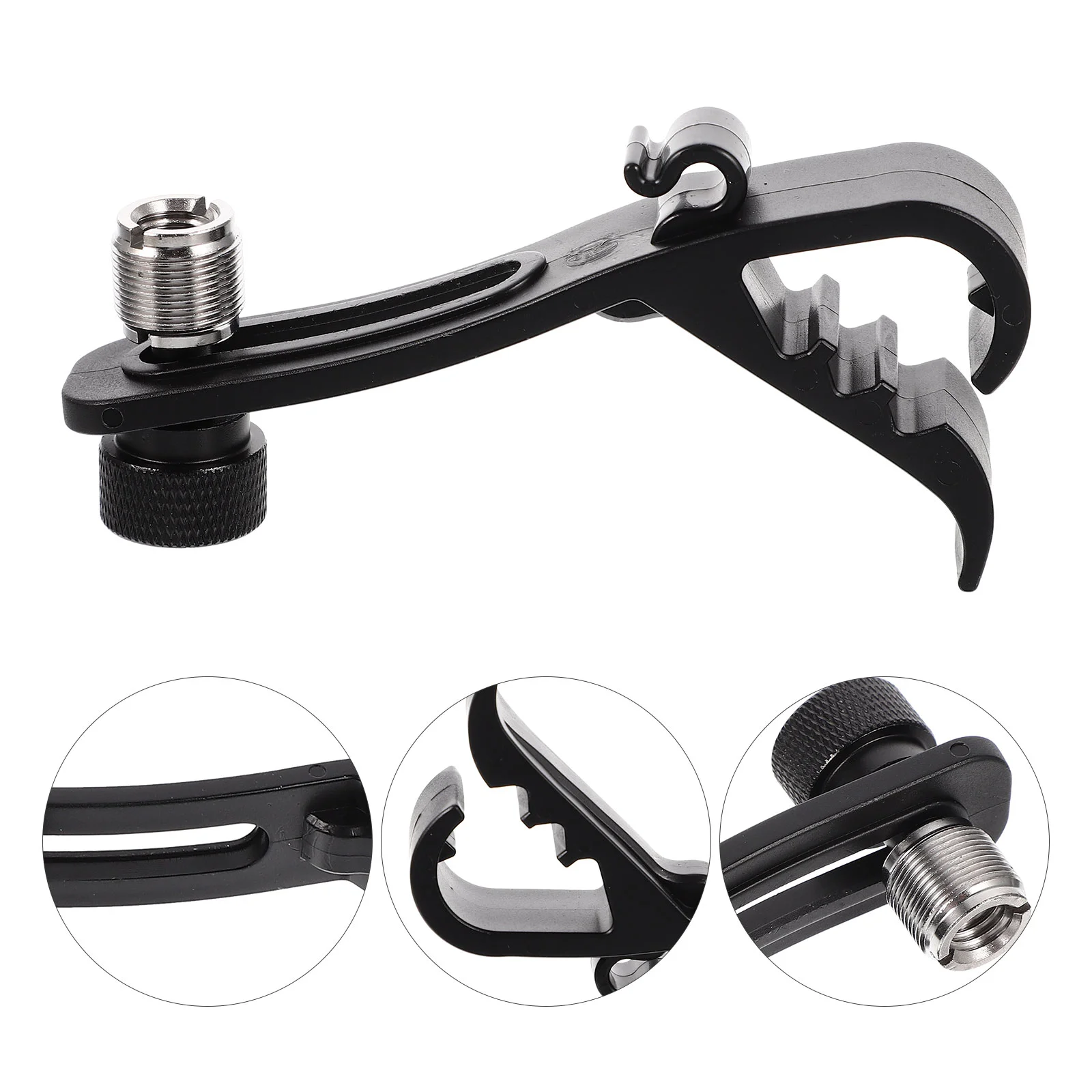 

4 Pcs Shockproof Bracket Snare Drum Mic Shock-proof Microphone Clamps Clip Plastic Kit Fixing