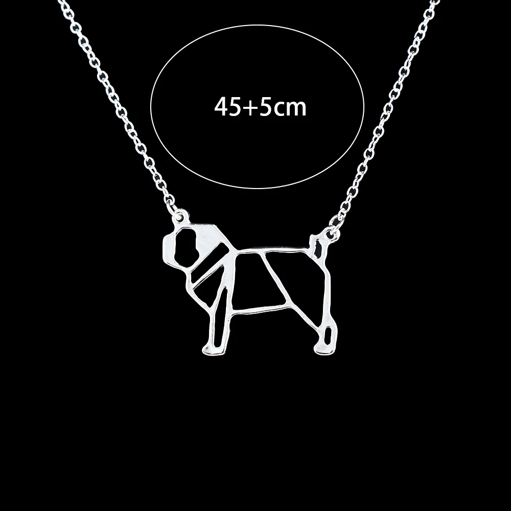 1pc Hollow Alloy Lovely Zodiac Animal Dog Pendant Pug Necklace Gold Color Lovers Gift Jewelry Accessories High Quality Hot Sale