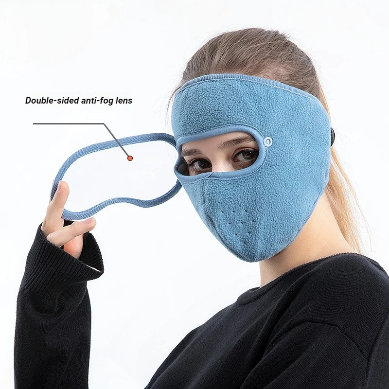 

Men's And Women's Warm Masks For Autumn And Winter Cycling, Outdoor Windproof High-definition Goggles, Anti Fog Face Mask