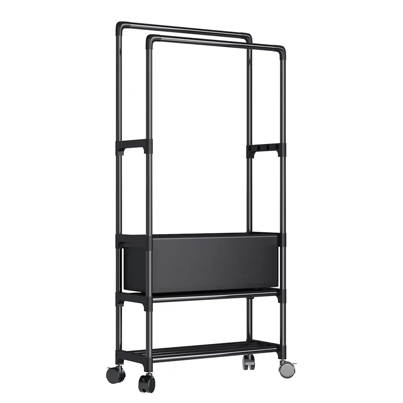 Weißmetall Kleider ständer stehende Räder Ecke minimalist ischen Kleider ständer Schlafzimmer Veranstalter Burro Ropa Eingangs halle Möbel