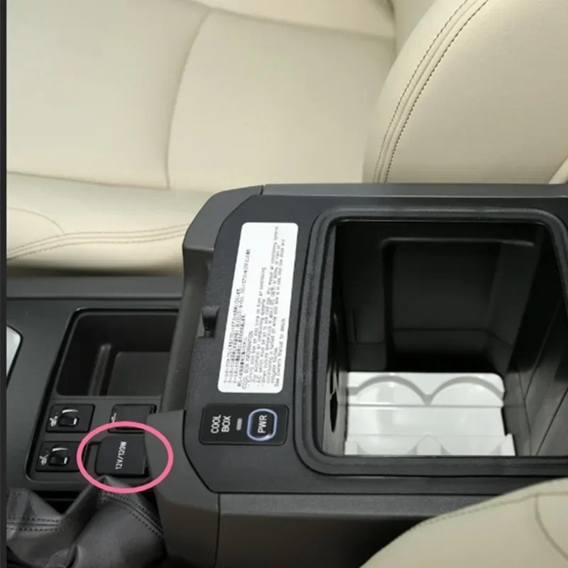 Cigar Lighter Holder Base Power Socket Cover, USB Exterior Cover for Toyota LAND CRUISER Prado LC150