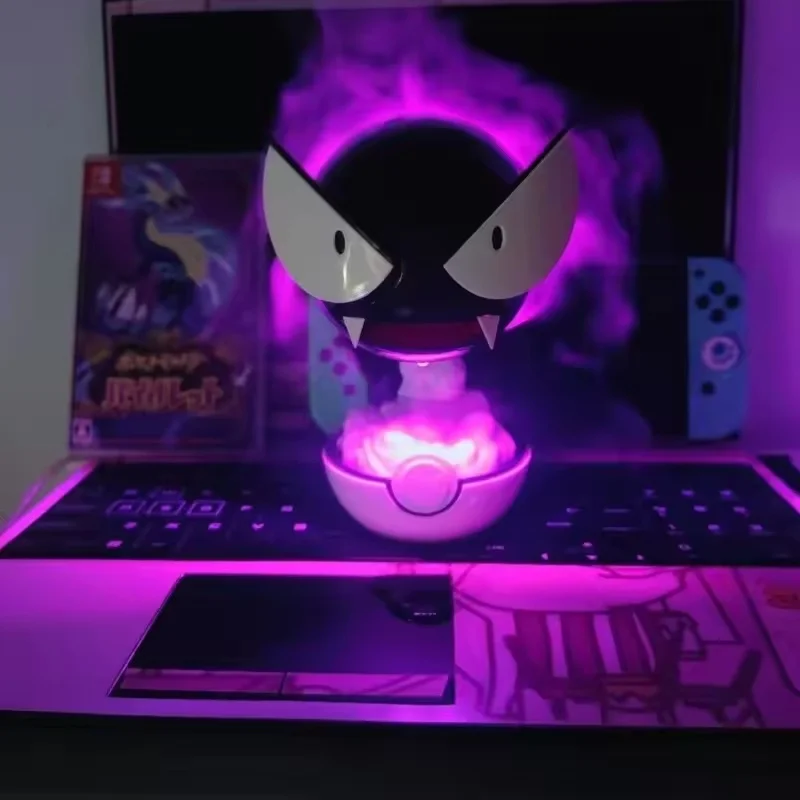 Gastly Figure Humidifying Water Replenishing Charging Spray Equipment Animation Humidifier Ornament Decoration Birthday Toy Gift