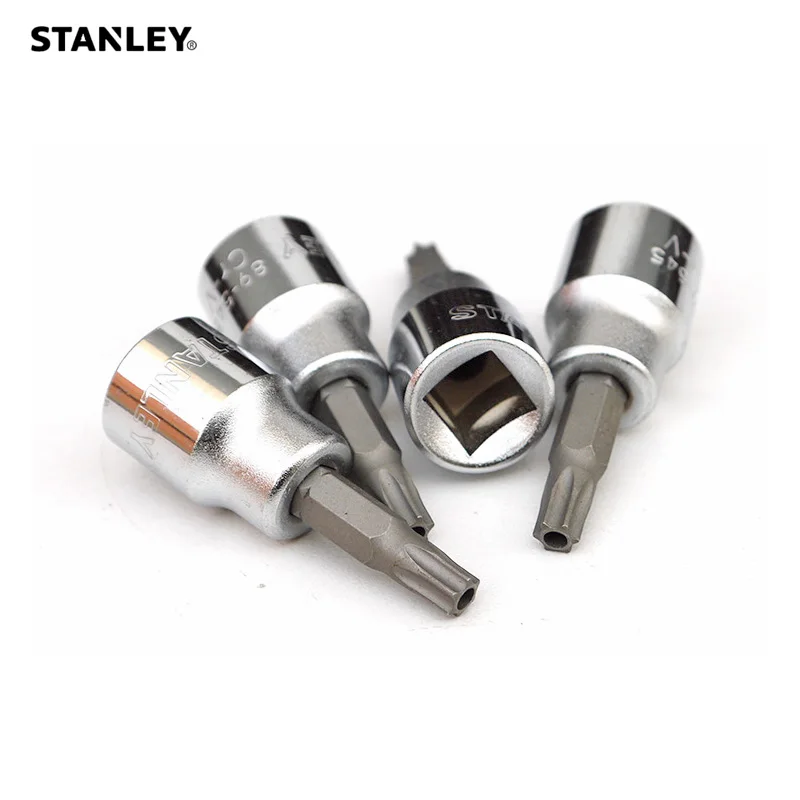 Soquete de Bit Torx à Prova de Stanley com Furo Parafuso de Segurança Torx Tt10 Tt15 Tt20 Tt25 Tt27 Tt30 Tt40 Tt45 Tt50 Tt55 pc