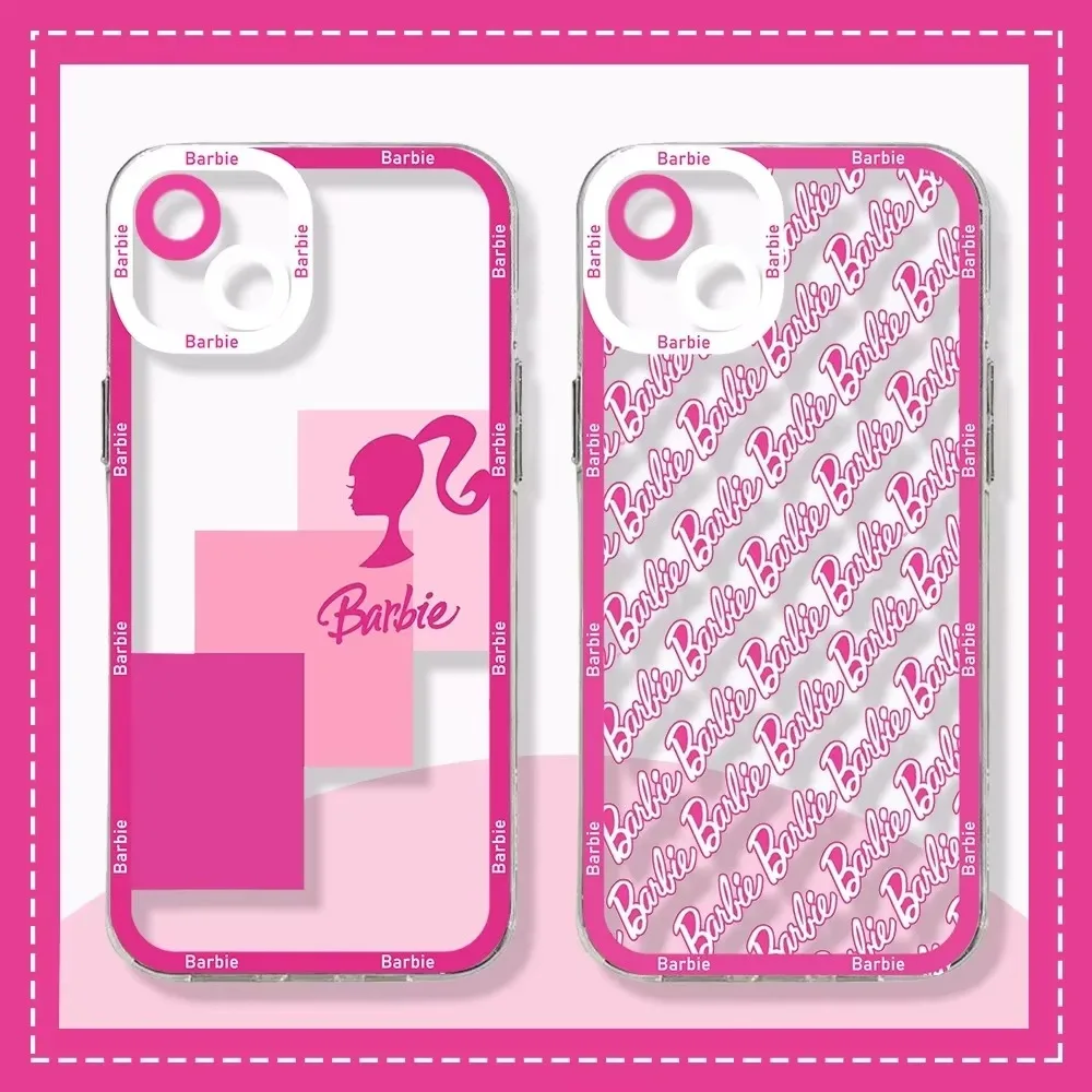 Pink love Heart B-Barbies Case For Xiaomi 14T 13T 12T 11T 10T 14 13 12 11 Lite 5G NE POCO F6 X6 Pro X3 NFC X5 X4 GT F3 F4 F5 M6