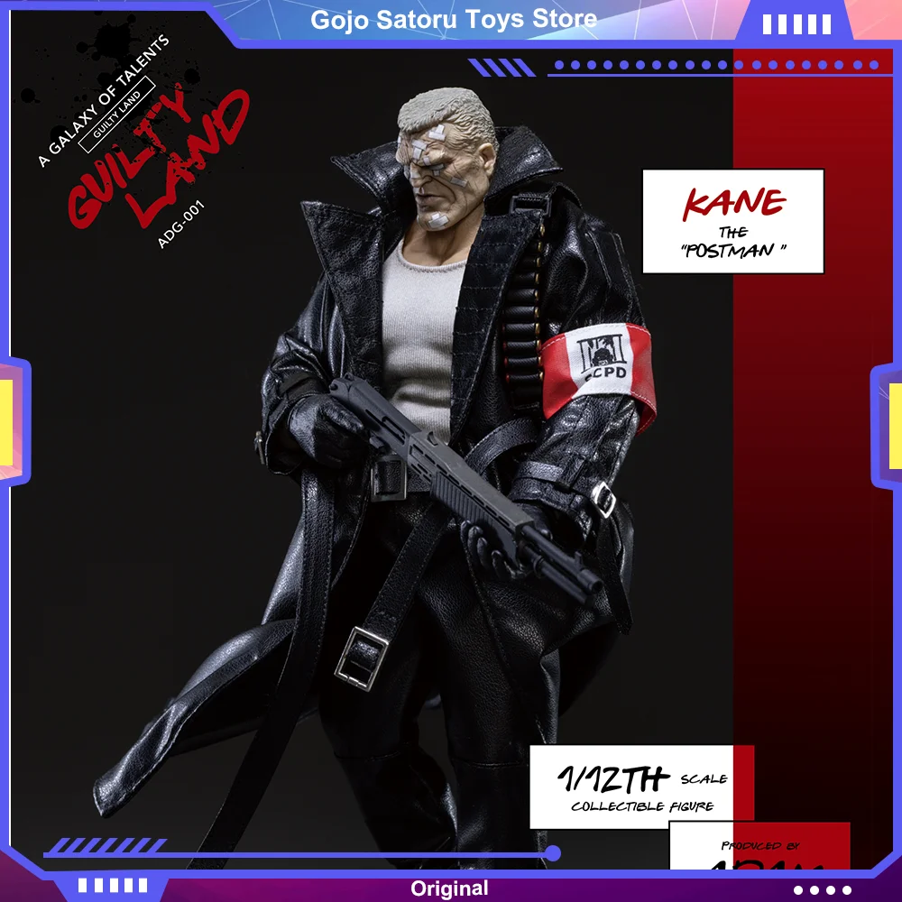 

MUFF Toy ADAM Studio's ADAM-ADG-001 Kane Action Figure 1/12 Guilty Land- Kane the Postman 's Joint Movable Model Collection Toy