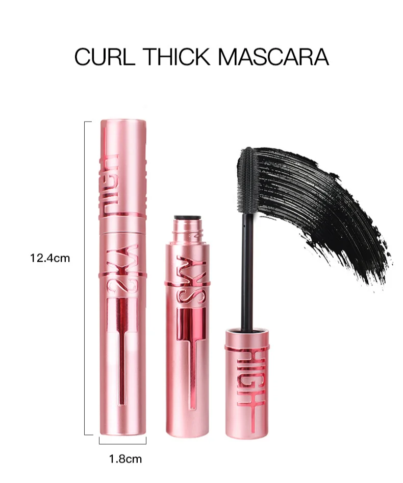 4D Zijdevezel Lash Mascara Waterproof Langdurige Uitbreiding Wimpers Verlenging Curling Mascara Zwarte Wimper Make-Up Cosmetische