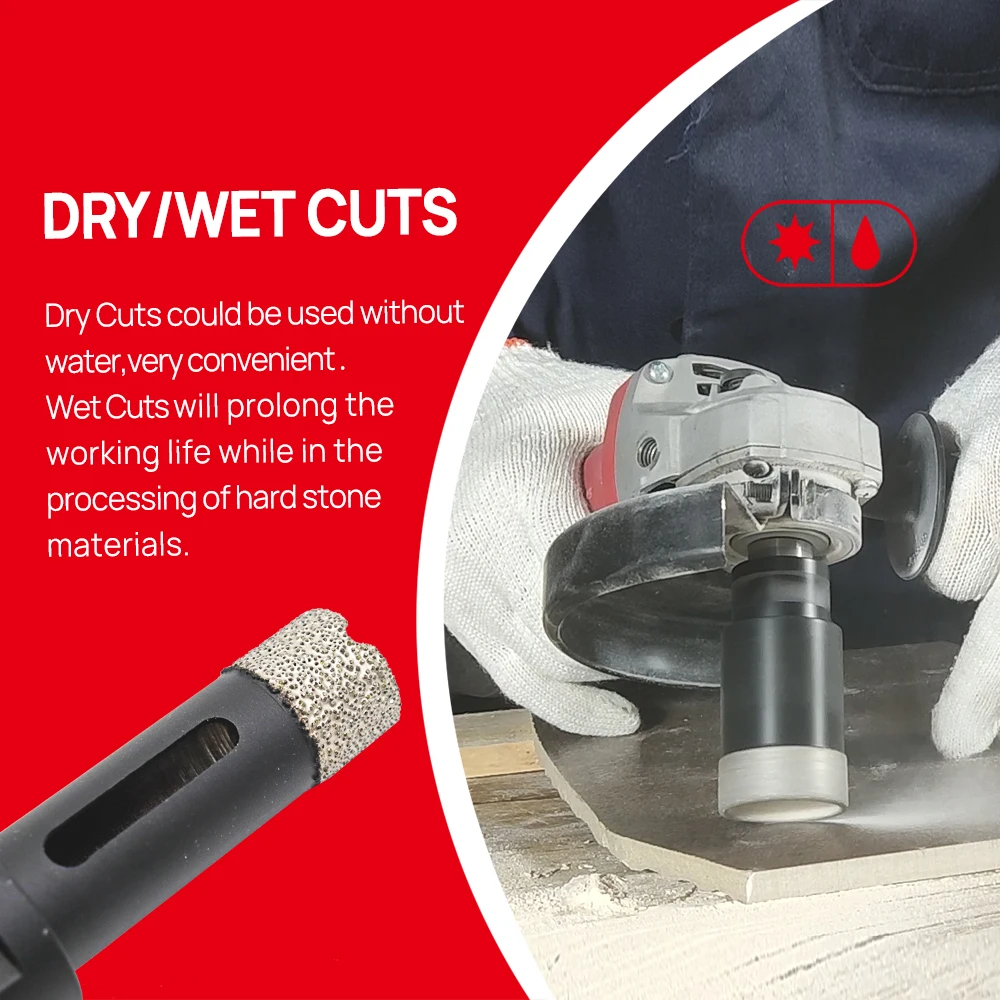 Dia Diamond Drilling Core Bits, Broca Seca, Buraco Saw para Porcelanato, DT0-DIATOOL, 28mm, 2Pcs Set, M14