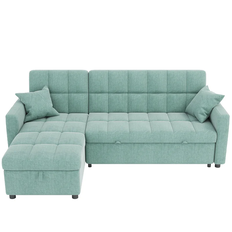 

Convertible Bed Sofa Modern L Shaped Sofa Bed Storage for Living Room