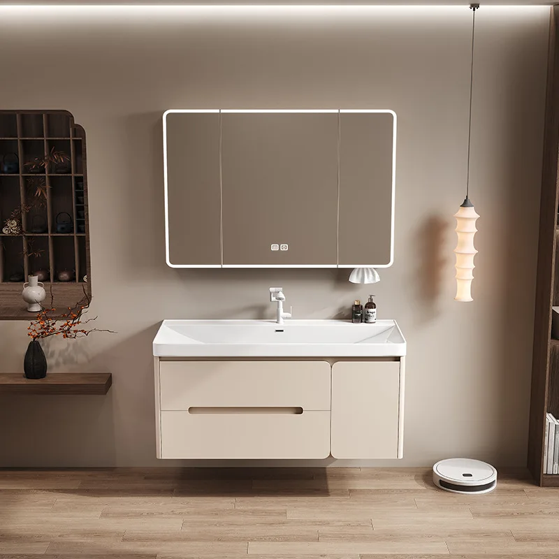Gabinetes De baño De almacenamiento De lujo, tocador moderno De Hotel, gabinetes De baño con lavabo, muebles para el hogar, Gabinete De Baño Lsysg