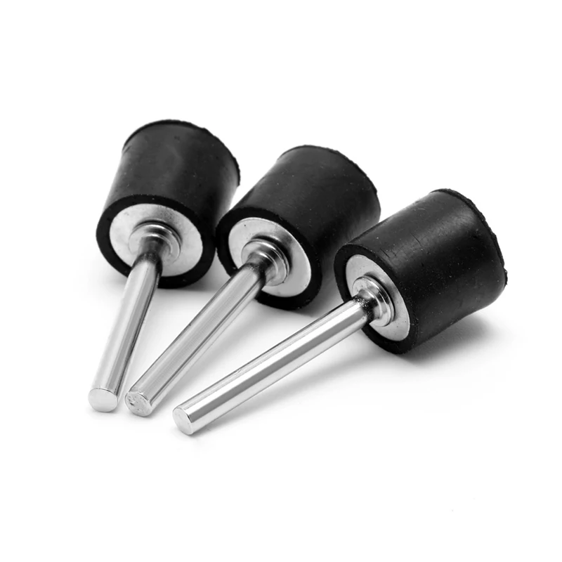 F92C 10pcs Drum Rubber Mandrels 1/8 "хвостовика для шлифовального рукава.