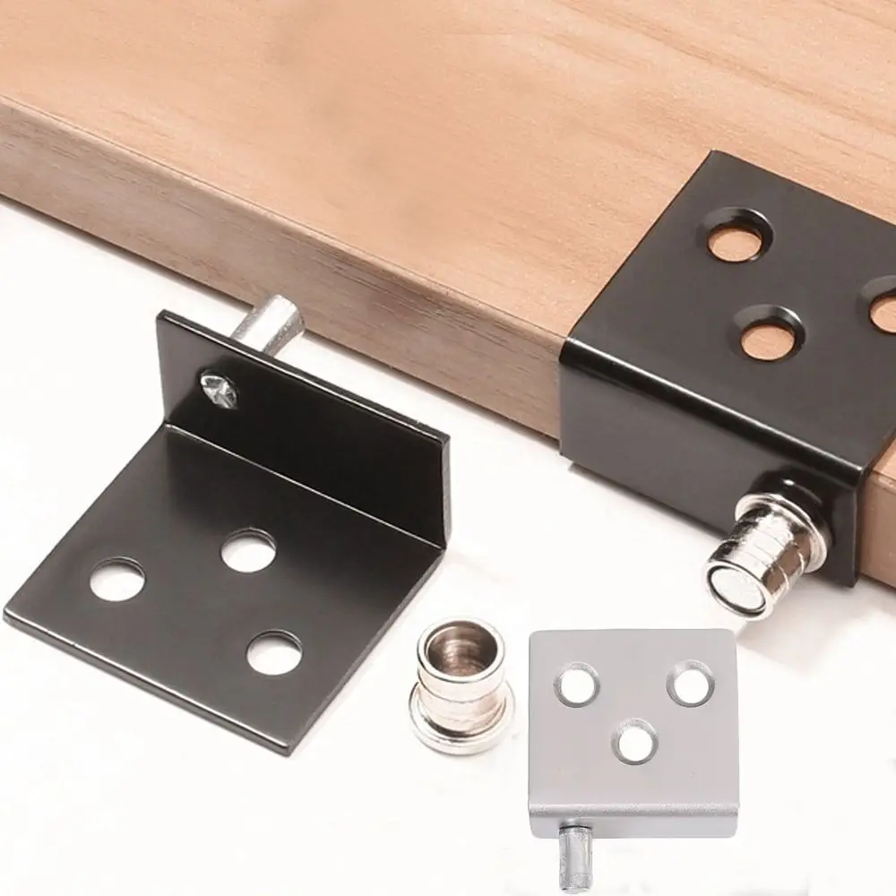 1 زوج الفولاذ المقاوم للصدأ محور CT رموز الزاوية جلبة فضية أدراج مفصلات الأبواب عمود مخفي #4