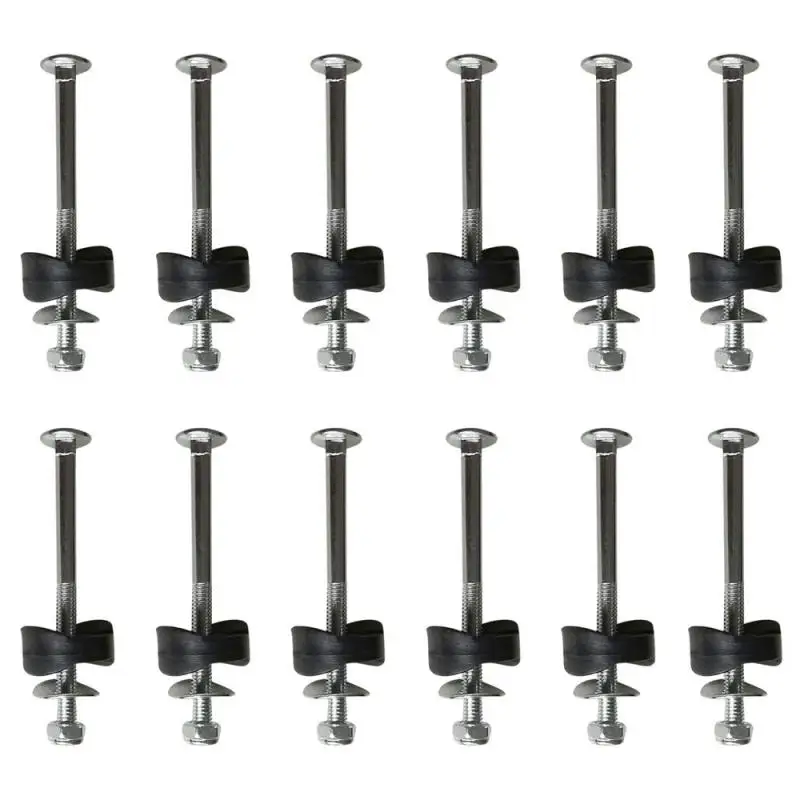 12pcs Unassembled Nut Tube Fixing Trampoline Screws Jumping Bed Carriage Screw Nut Screw Circle Screws Trampoline Accessories