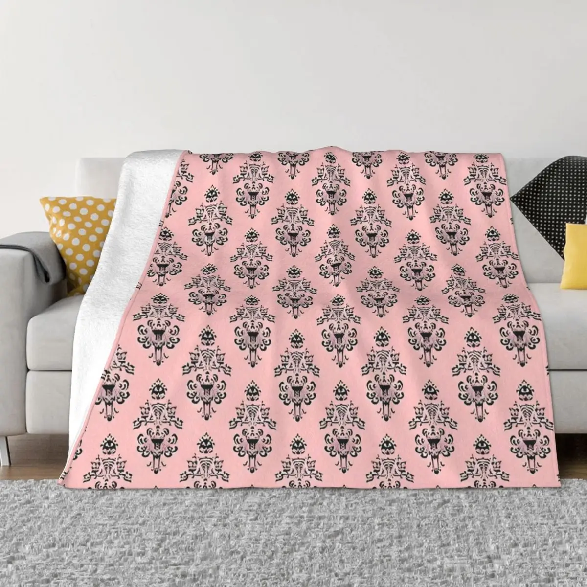 

Haunted Mansions Cartoon Blanket Fleece Autumn/Winter Portable Warm Throw Blankets for Bedding Couch Bedding Throws