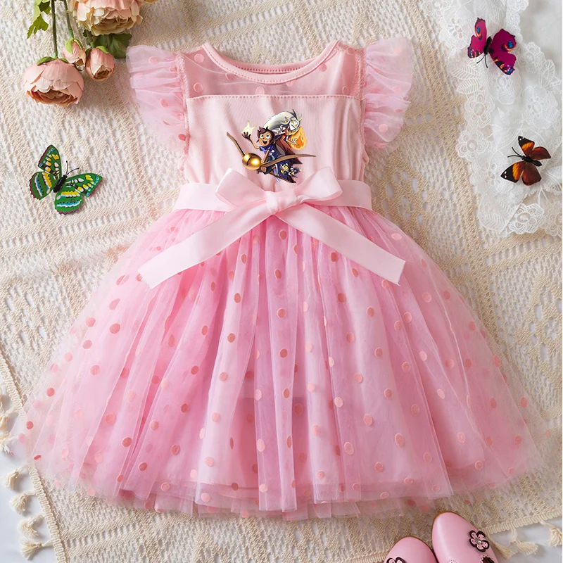 The Owl House 2-6Y Baby Girl Dress Princess Mesh Skirt Summer Sleeveless Clothes Fancy Wedding Party Dresses for Girls Summer