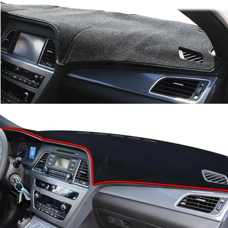 Car Dashboard Cover Dash Mat Rug For Hyundai Sonata LF 2015 2016 2017 2018 2019 DashMat Sun Shade Anti-UV Carpet Car Accessories