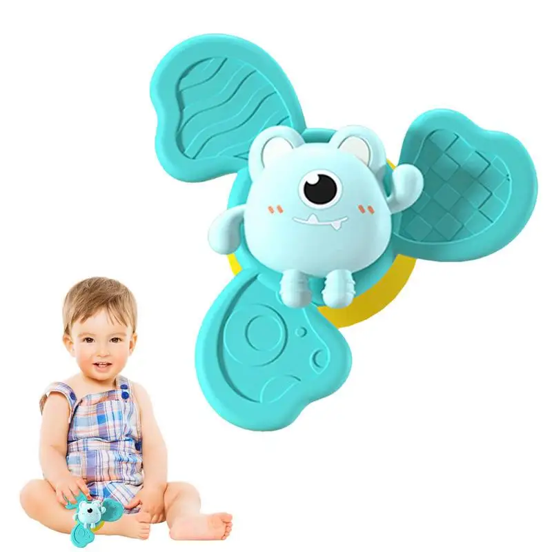 Suction Cup Spinning Toys Children's Spinner Flowers Funny Kids Mini Baby Toys Nice Newborn For Sensory Learning Fine Motor