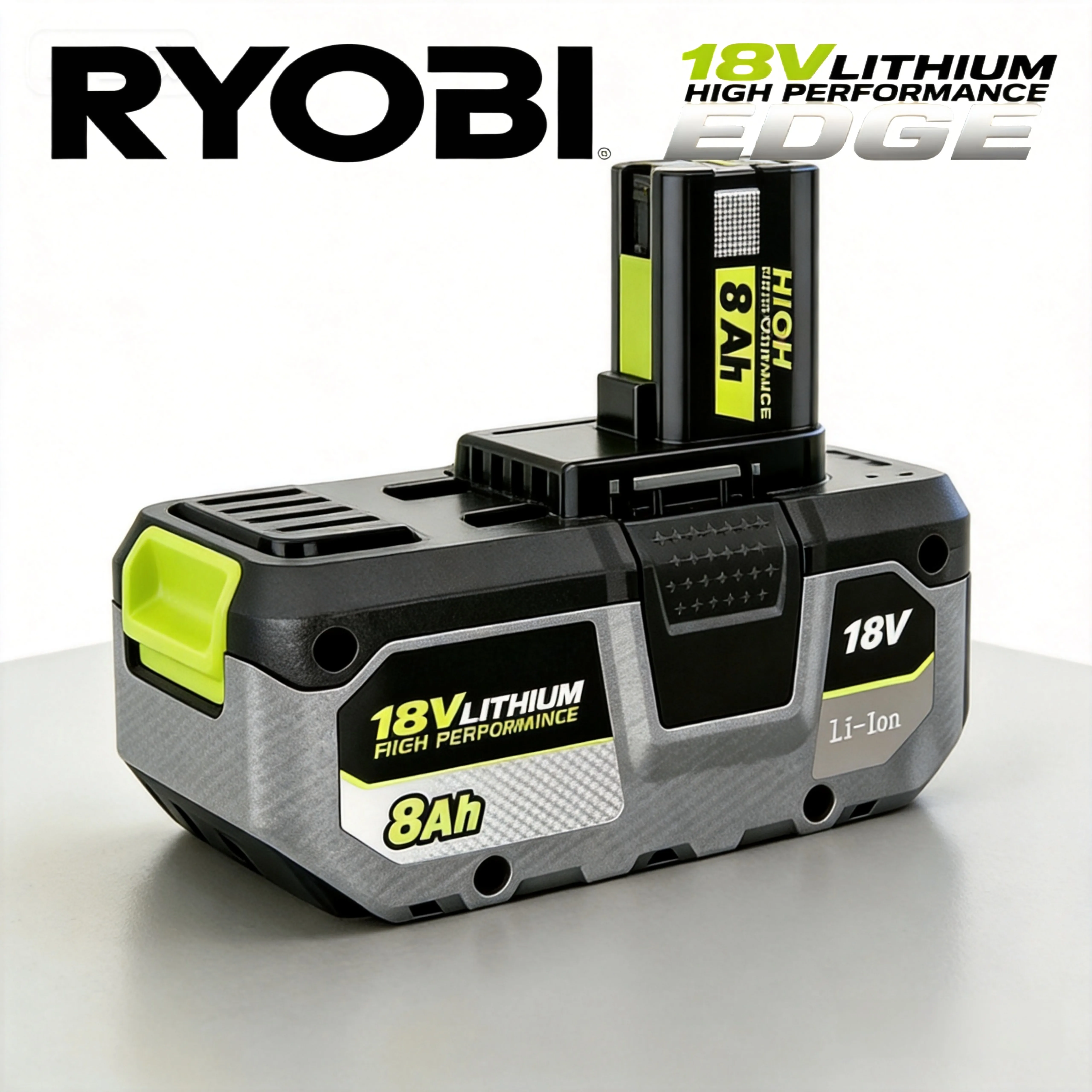 2026New RYOBI 18V Powerful Lithium Battery 6.0AH 8.0Ah P104 P105 P107 P108 P109 Low Self Discharge Compatible with All 18V Tools
